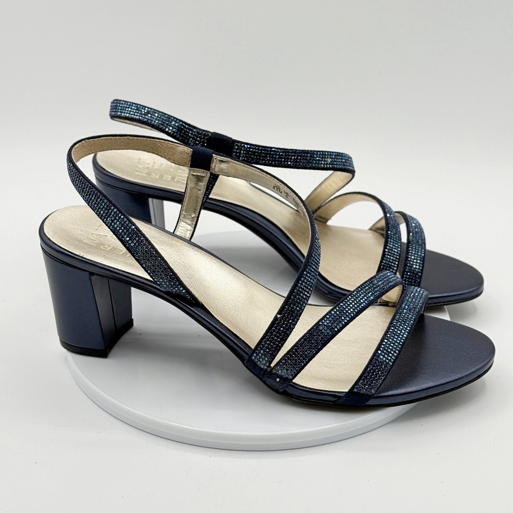 Naturalizer Vanessa 2 Heel Sandals 'French Navy' / Size 8.5 Womens / NEW